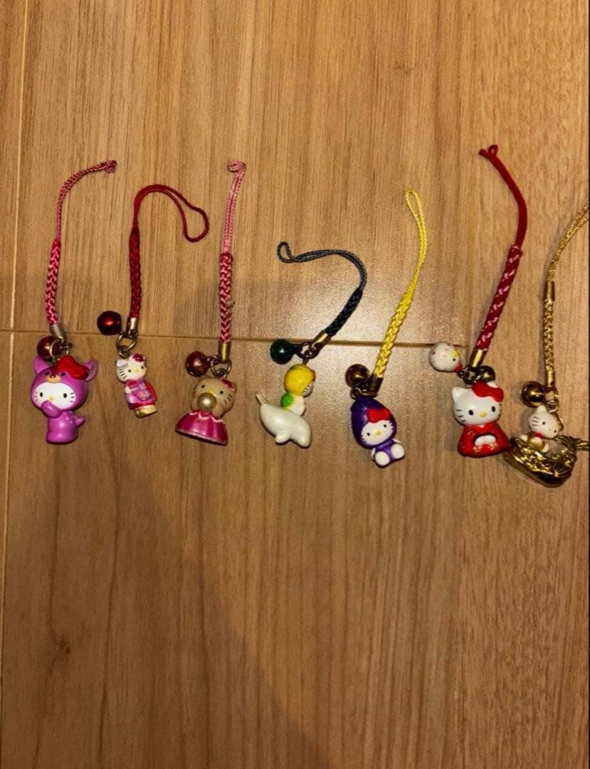 当地キティ46個まとめ売り 根付け ストラップ キーホルダー レア
