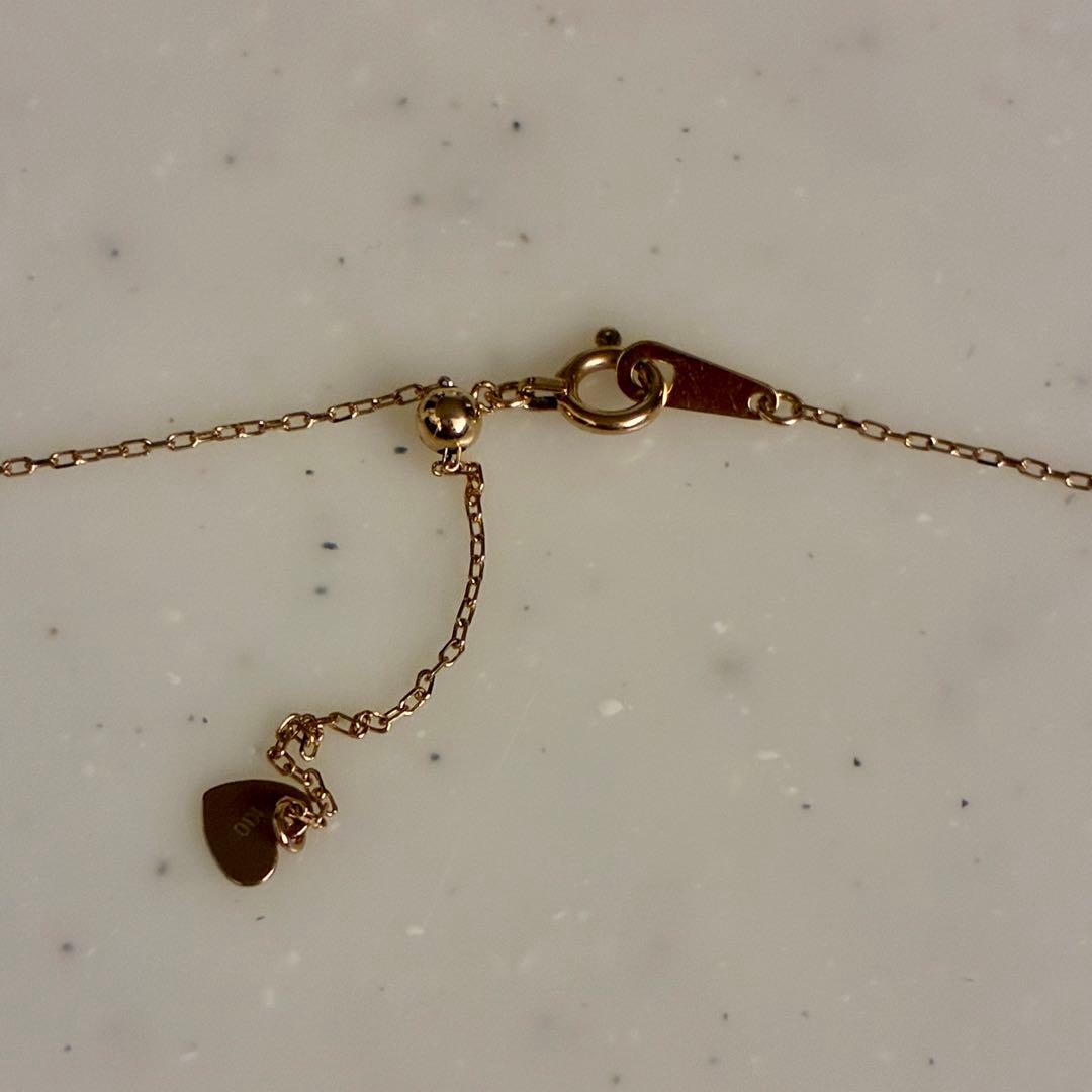 ムーン ダイヤモンド パヴェ ネックレスK10