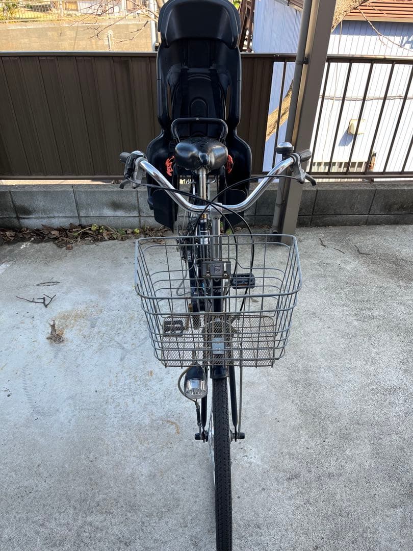 【もんたな】ママチャリ　リアチャイルドシート付き