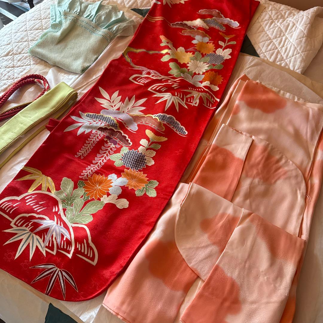 ティラミスタイムセール！正絹成人式振袖＋ビーズバッグ