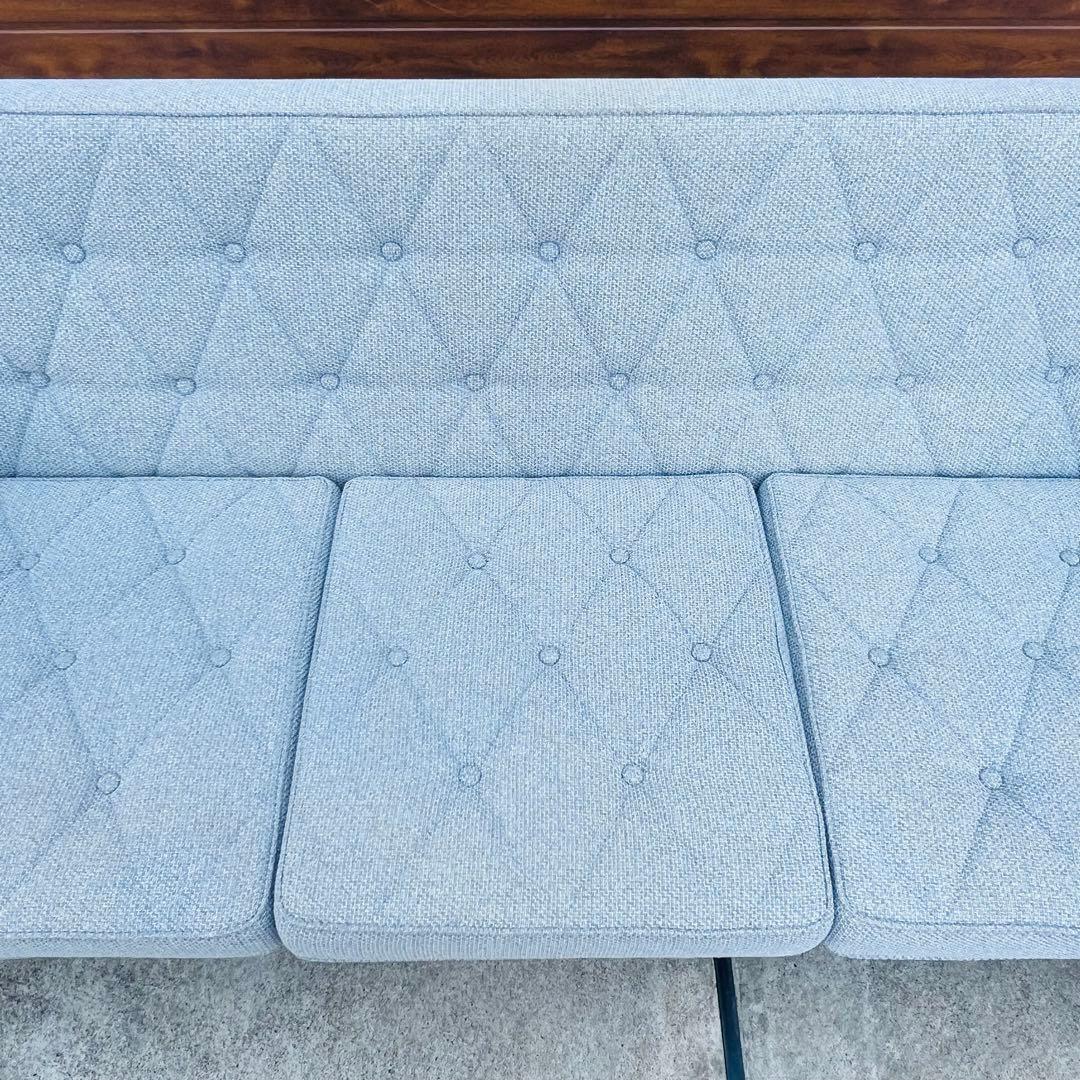 カリモク60ロビーチェア3シーター ベスパグレー