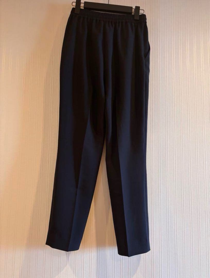 yori サラサラスティックパンツ ネイビー36