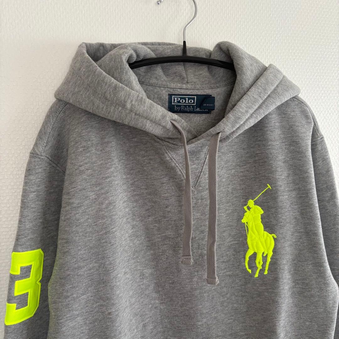 ポロラルフローレン パーカー ビッグポニー 刺繍　フーディー　裏起毛　スウェット