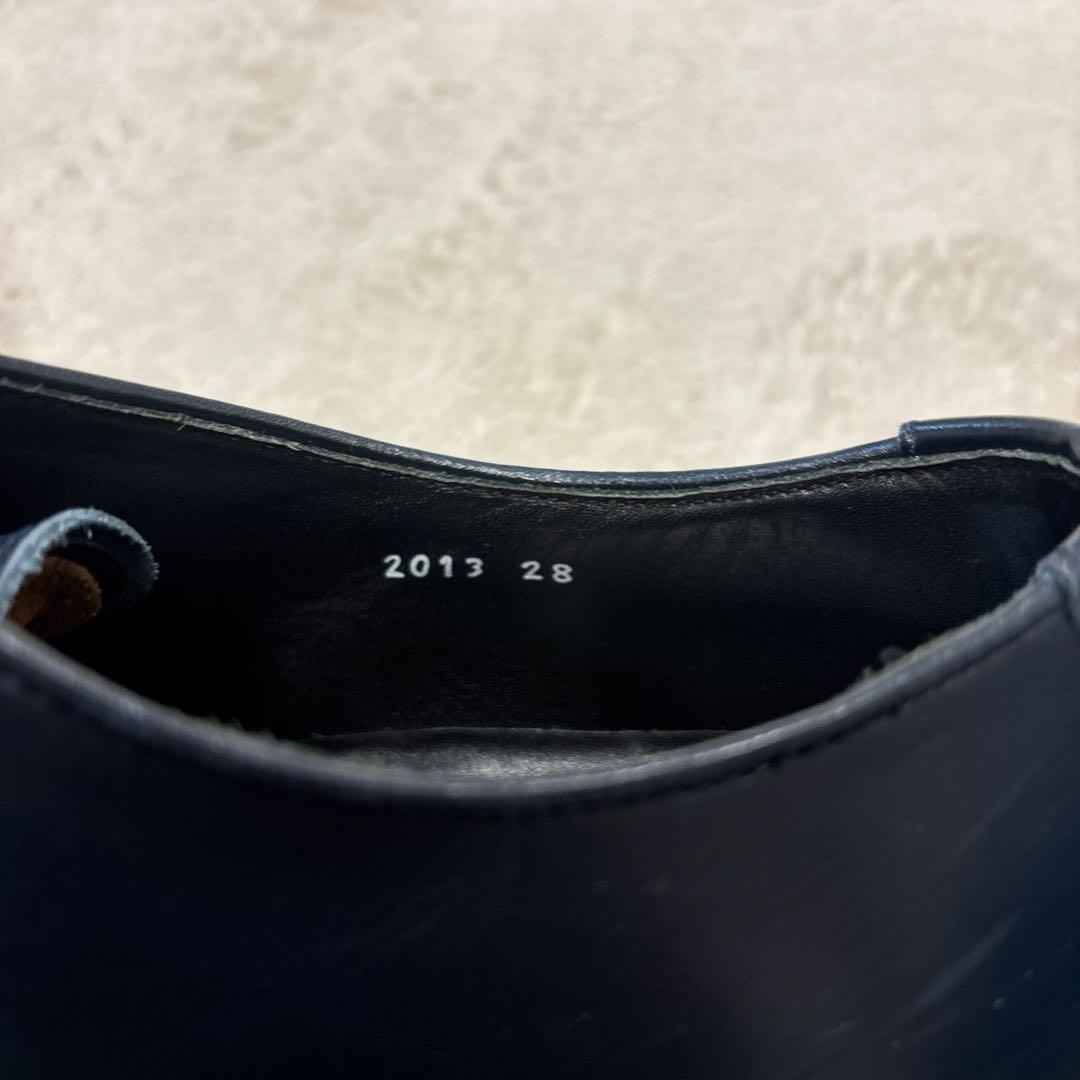 極美品⭐️YAMANE ダークネイビー コードバーン 革靴　レースアップ　28