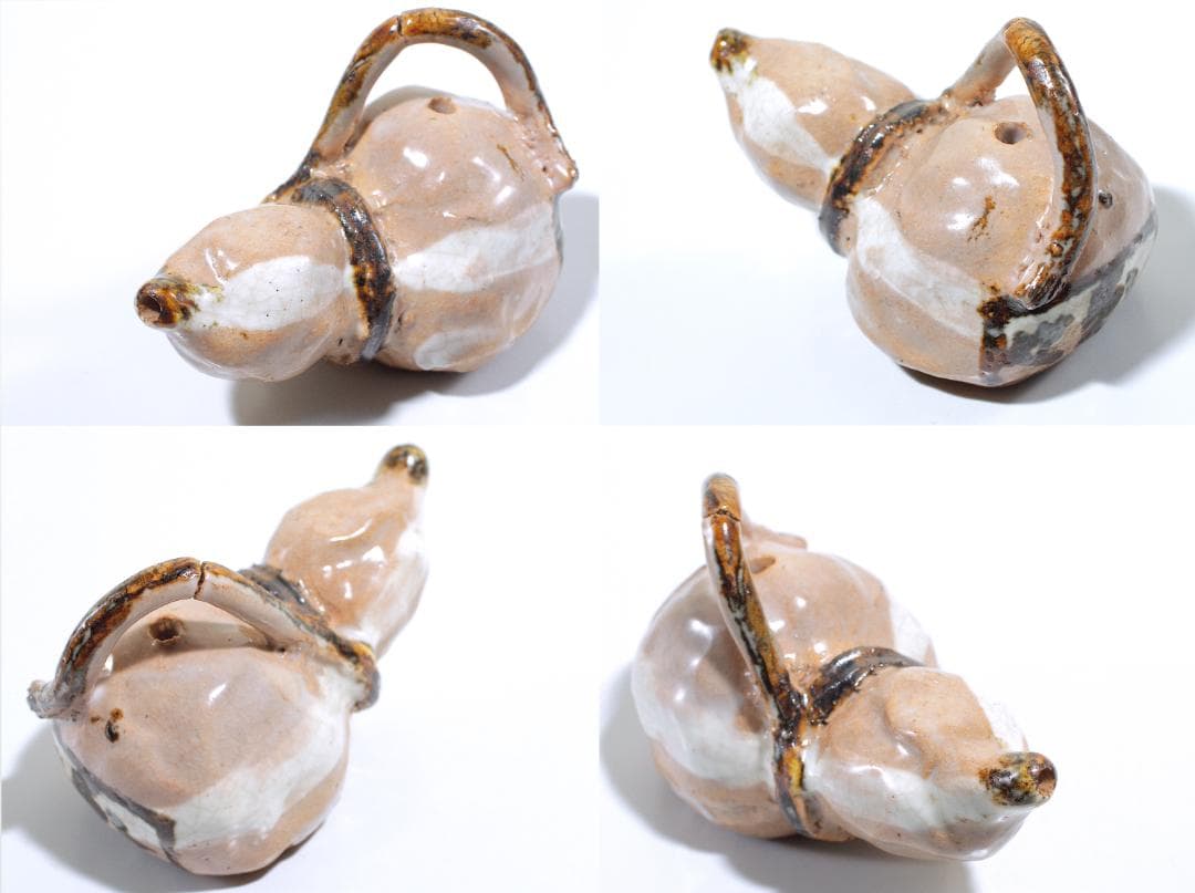 三浦乾也(六代 乾山) 雲錦手水滴/瓢箪水滴 二客