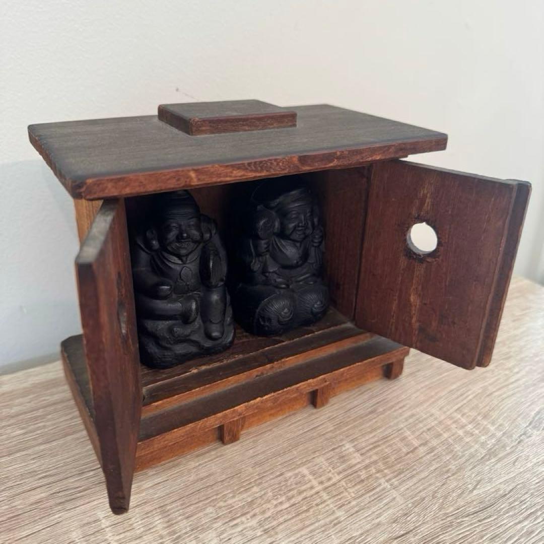 【天ちゃん】開運！強運！古い 大黒様 恵比寿様 蔵付き