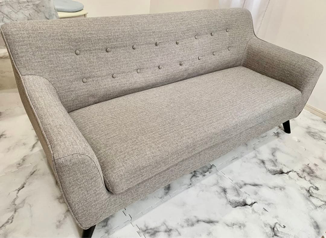 【送料無料】ソファー 大型 ヘザーグレー