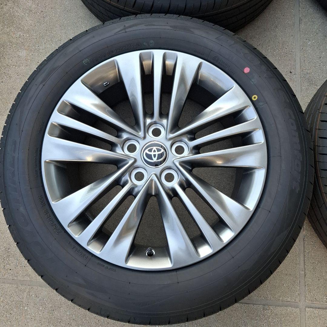 新型アルファード　40系　純正ホイール　タイヤ　18インチ　4本セット　新車外し