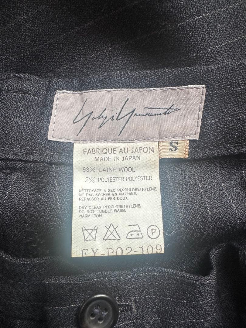パンツ 90s Yohji Yamamoto stripe wide slacks