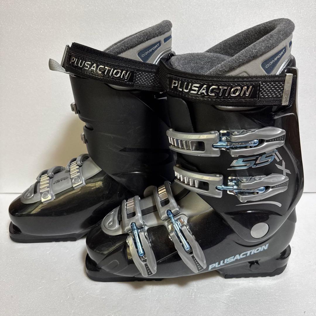 スキーブーツ26-26.5CMPLUSACTION S5.5X黒色ブラック初心者