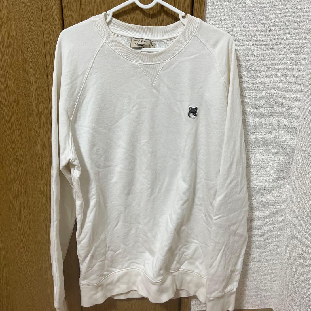 MAISON KITSUNE メゾンキツネ スウェット トレーナー 白 刺繍