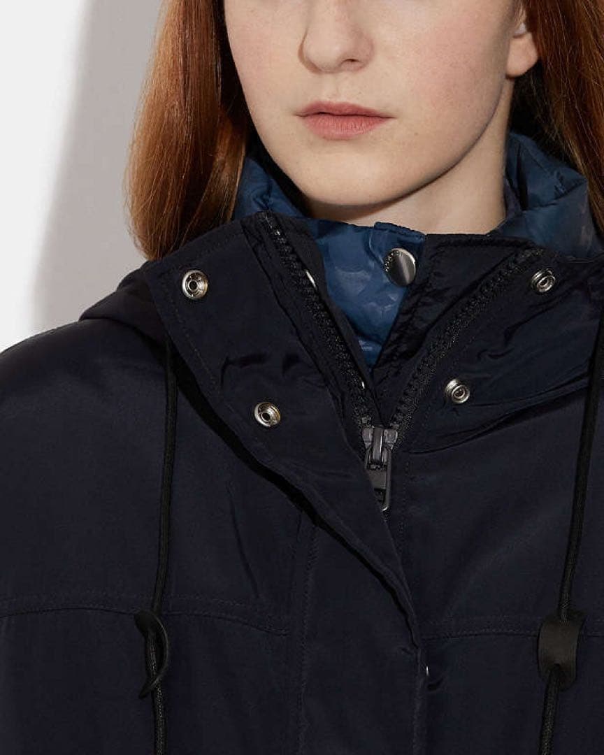 未使用タグ付 coach コーチ 2way モッズコート ダウンライナー 撥水