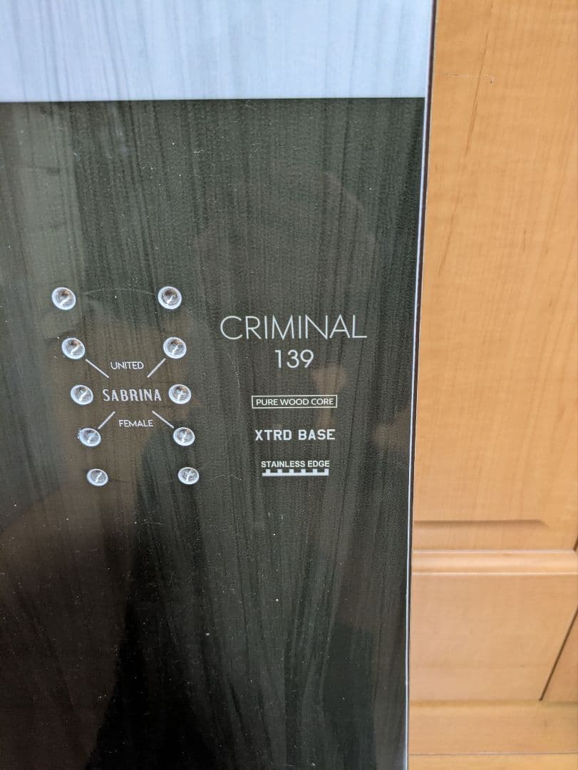 サブリナ　スノーボード　クリミナル 139cm LINK EXV2.0　サイズS