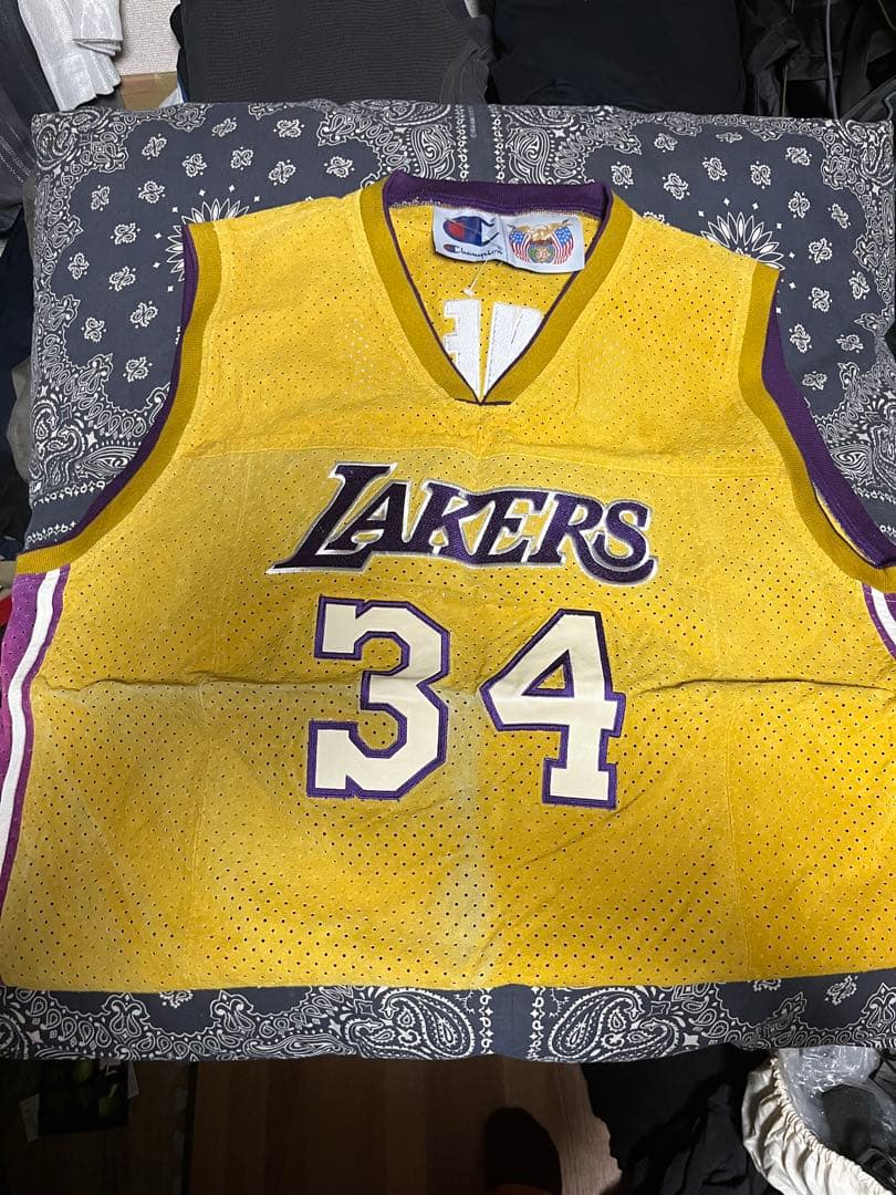 専用SHAQUILLE O'NEAL 34 LAKERS ユニフォーム