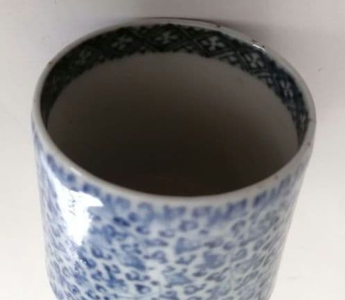 (専用)古伊万里　みじん唐草猪口　銀ホヤ付