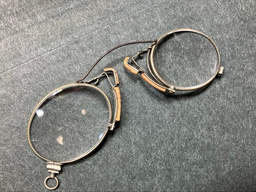 【A119】ヴィンテージ眼鏡　フィンチ眼鏡　拡大鏡　ドイツ仕入れ