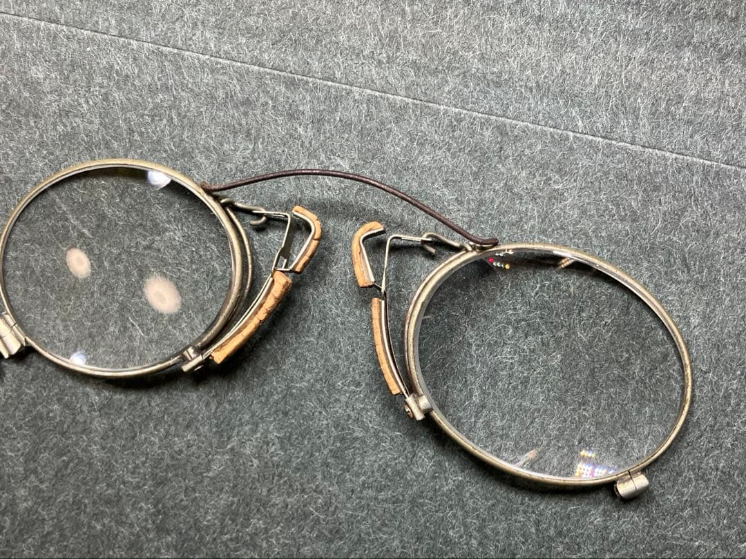 【A119】ヴィンテージ眼鏡　フィンチ眼鏡　拡大鏡　ドイツ仕入れ