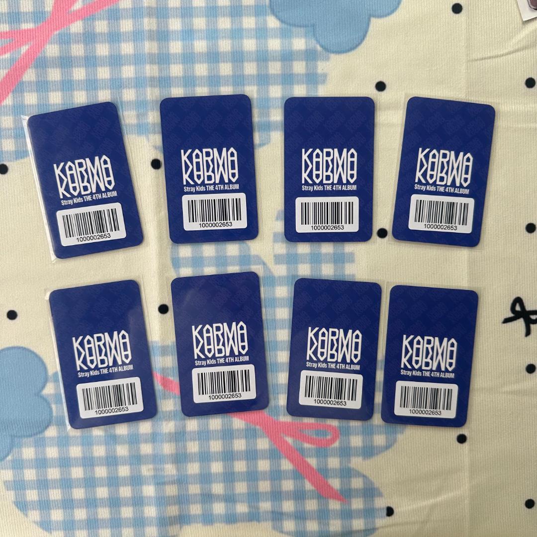 StrayKids スキズリスパ トレカ 8枚 KARMA FANS