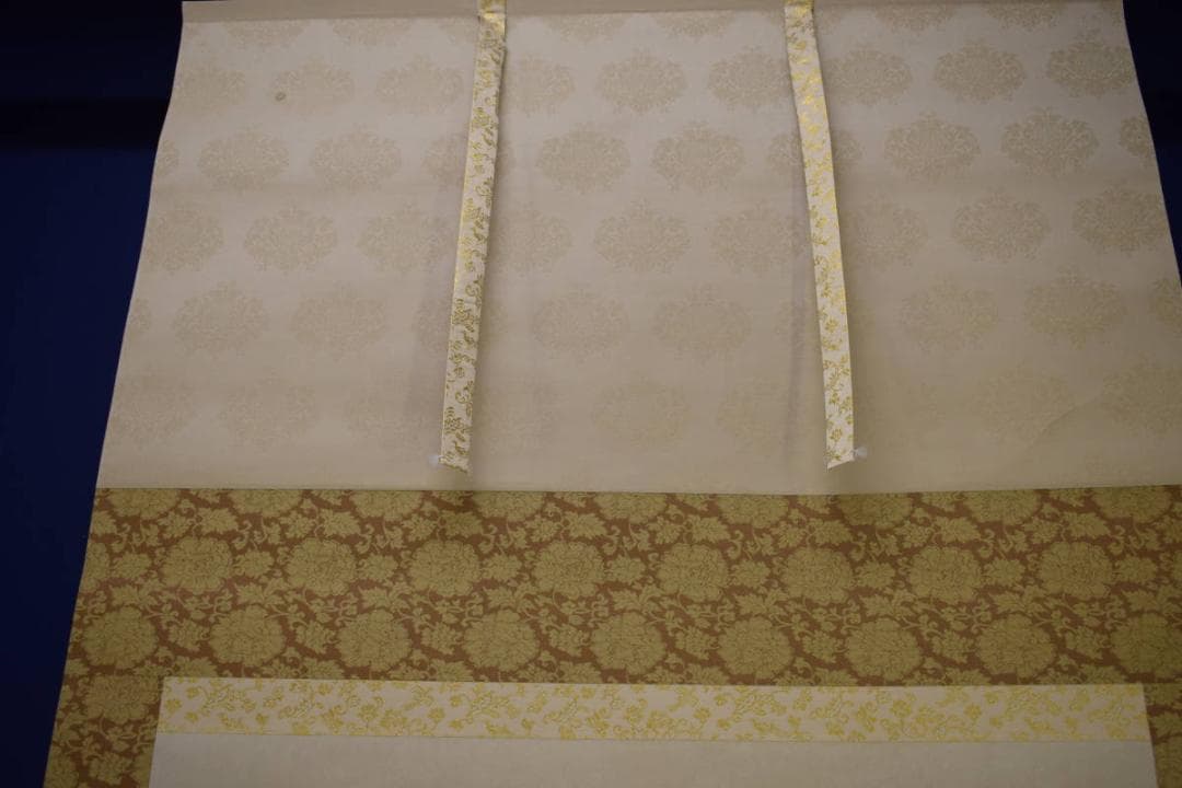 不詳/作者不詳/顕和？/旅立/奥の細道/松尾芭蕉句/大幅/布袋屋掛軸HJ-191