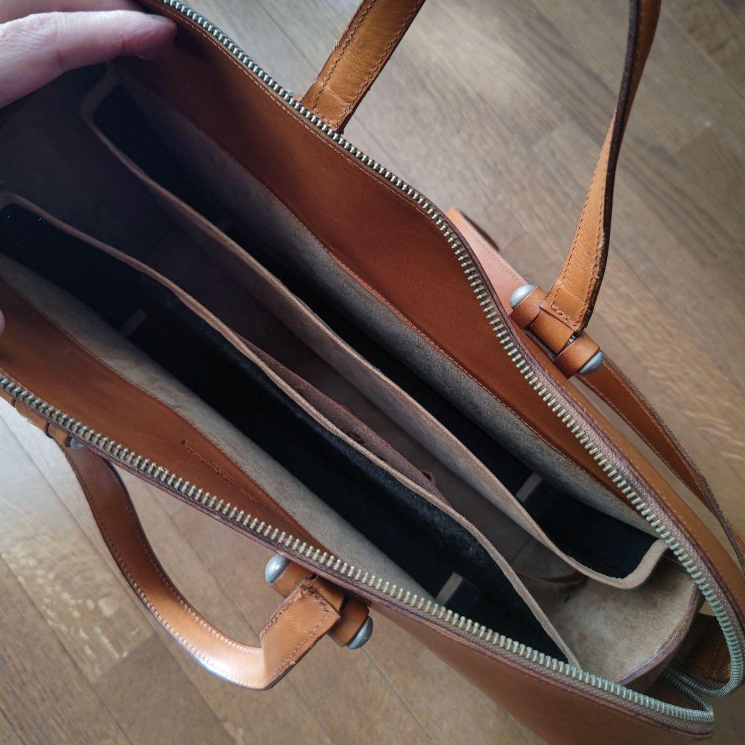 ブラウンレザー ビジネスバッグ