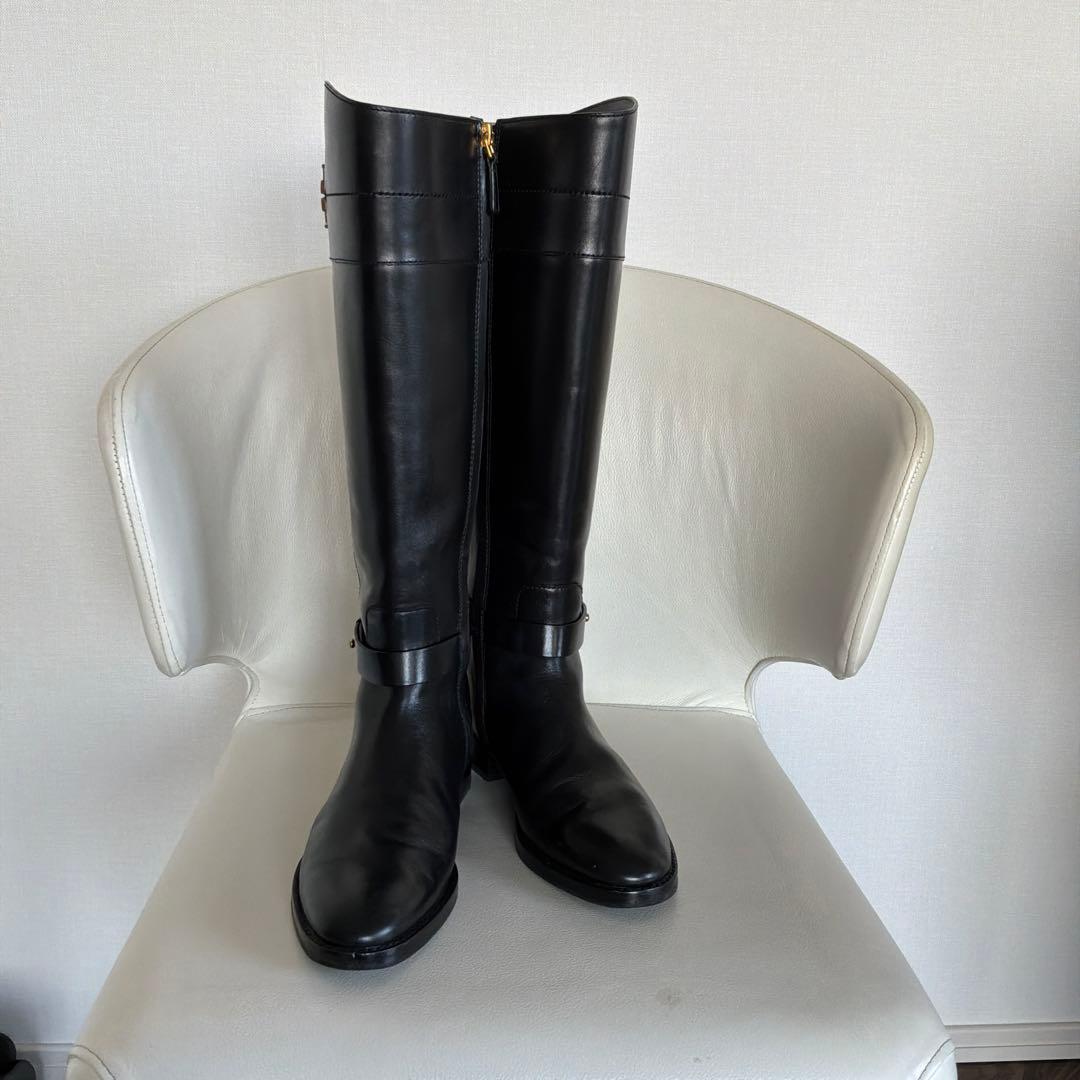 トリーバーチ　ロングブーツ　ブラック　US7.5 24.5cm