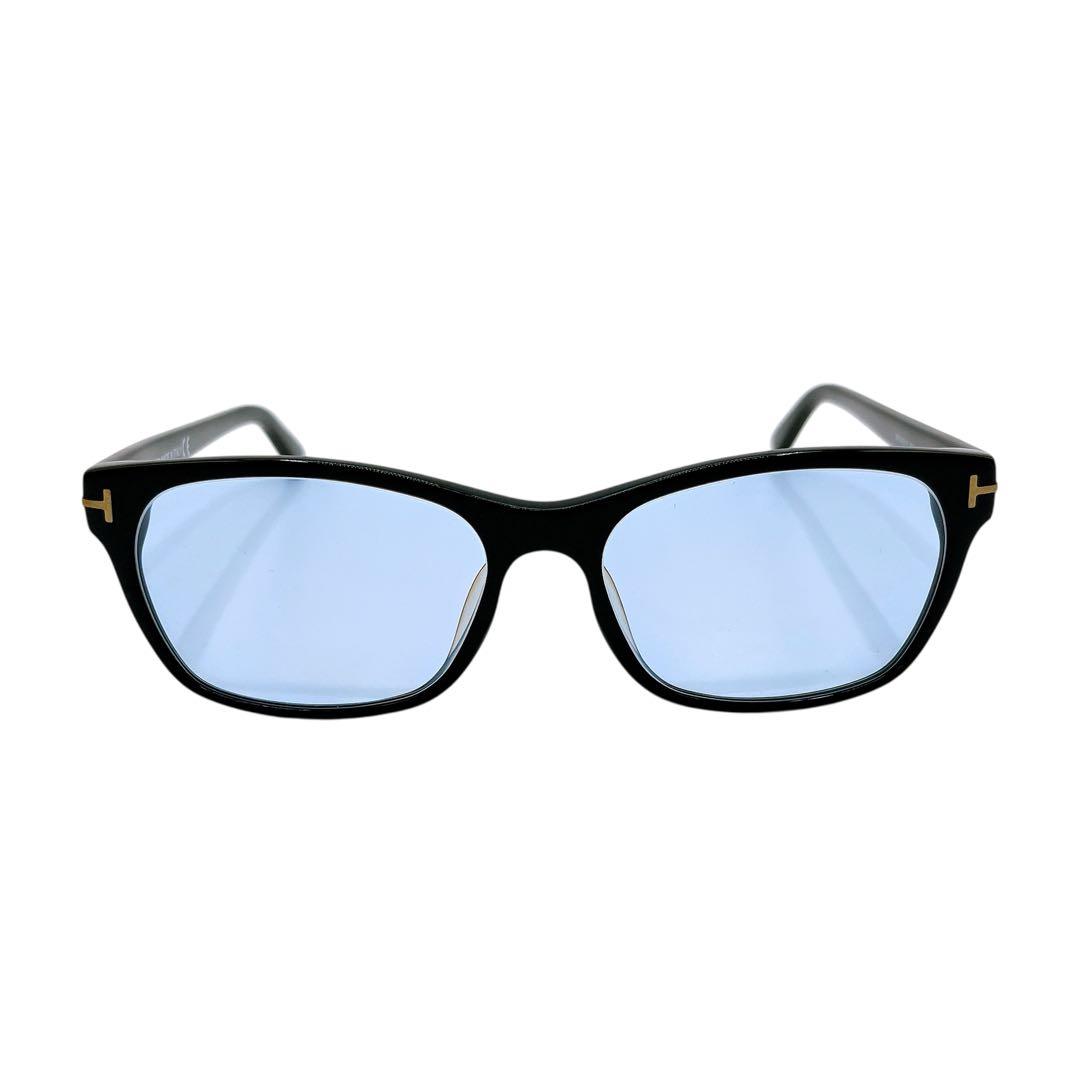 美品 トムフォード TF5405 サングラス 黒 ブラック 青 ブルー メンズ