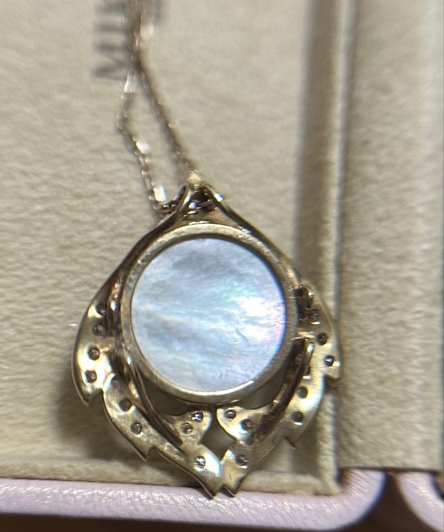 ベーネベーネ　K18 マベパールネックレス　チェーン付き