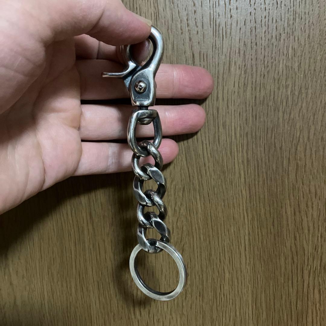 ブラス製　シルバー925メッキ　キーチェーン　新品未使用！