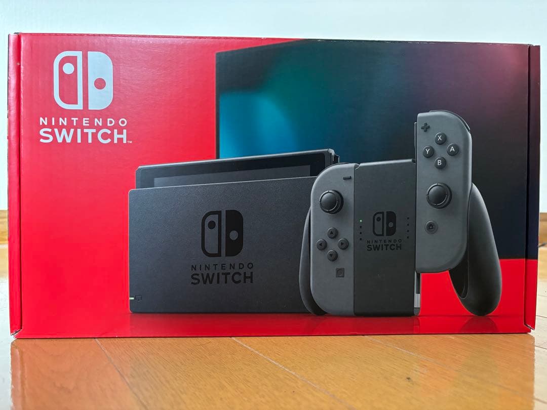 美品Nintendo Switch 本体 グレー Joy-Con付き