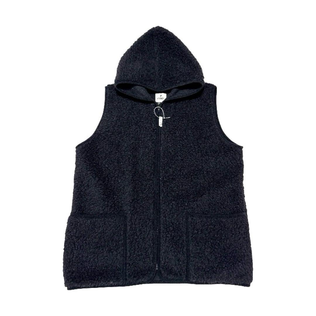 美品 ゴールドブレーカー ボア ベスト フード 2XL 黒 ポーランド製