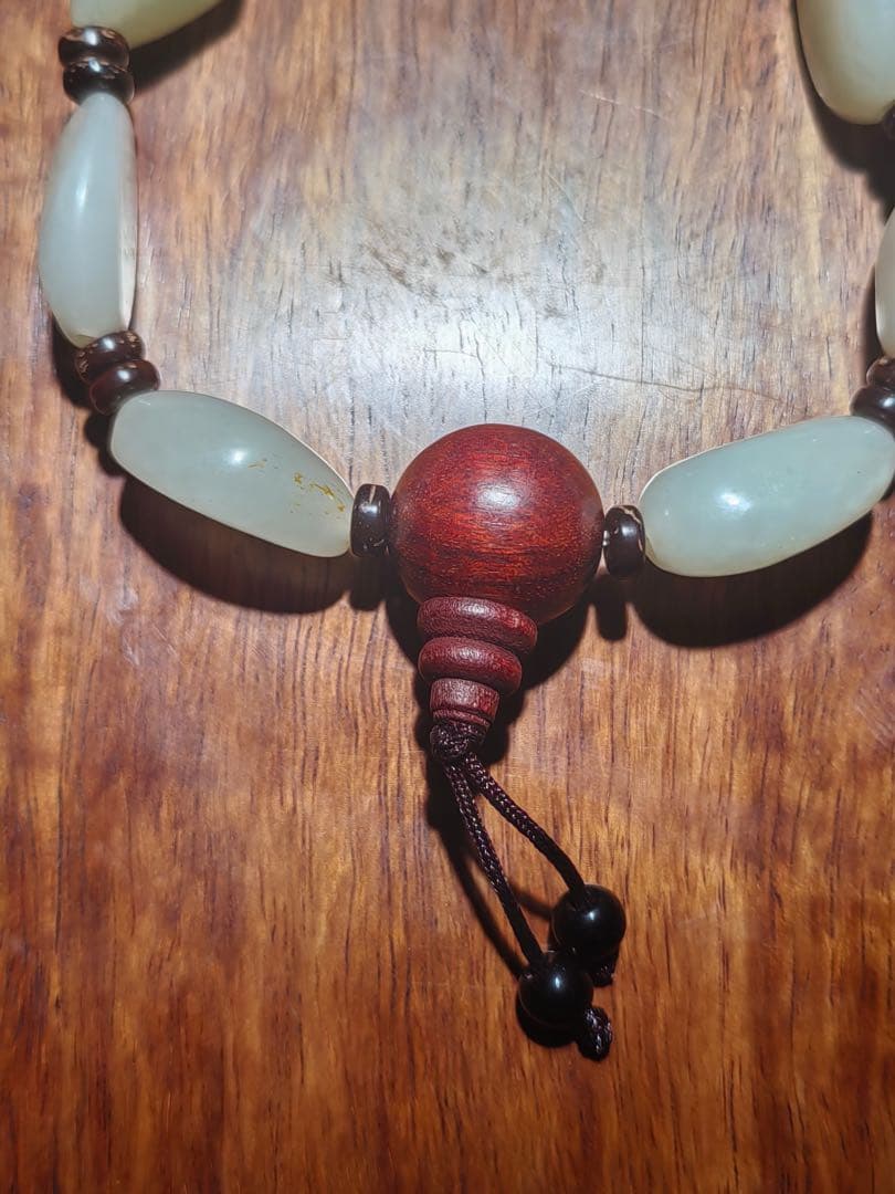専用　旧蔵　時代物　和田玉　ブレスレット　古美術　御守り　開運UP 美品