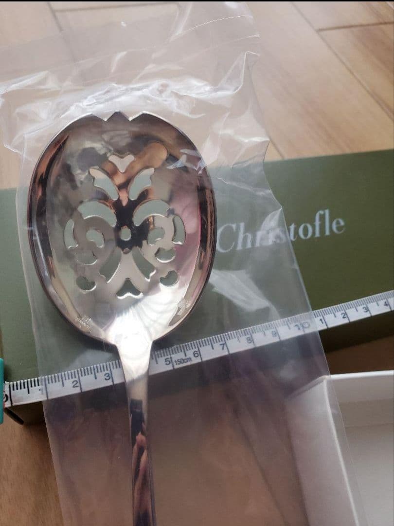 未使用箱入り☆クリストフル　穴あきスプーン