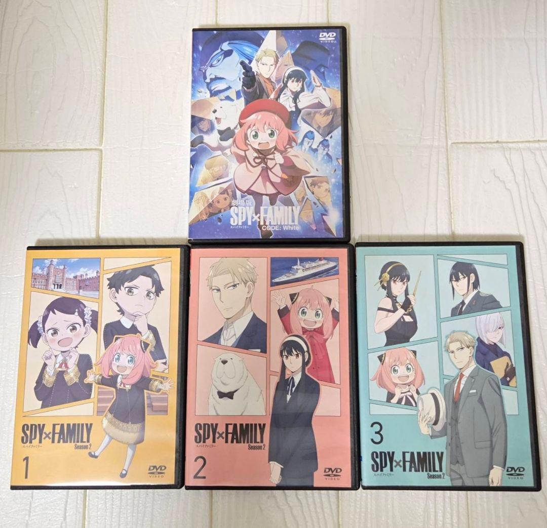 SPY×FAMILY　season2 　DVD　1～3巻+劇場版　DVD