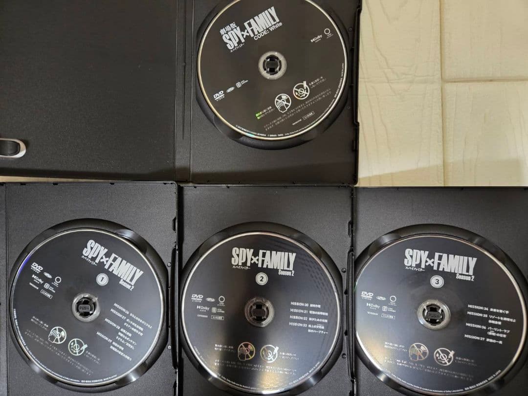 SPY×FAMILY　season2 　DVD　1～3巻+劇場版　DVD