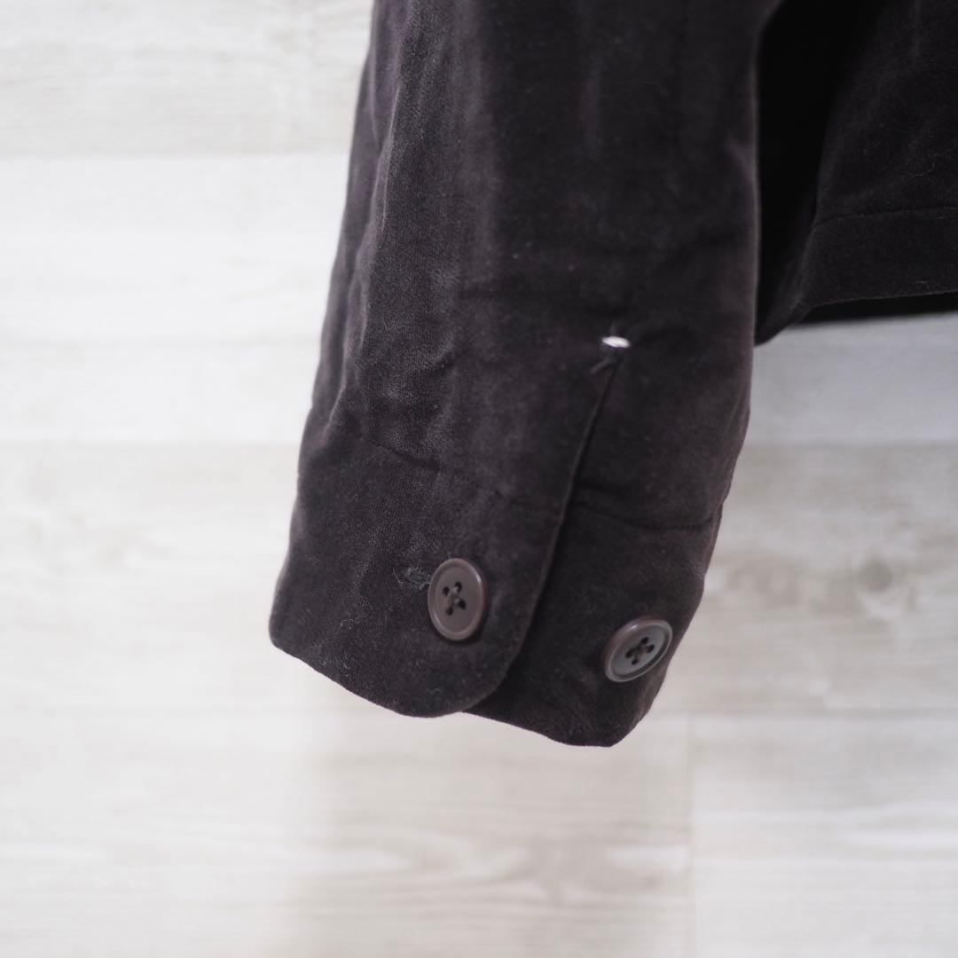 YAECA WRITE 14AW ベロアダブルジャケット-D.Brown/M