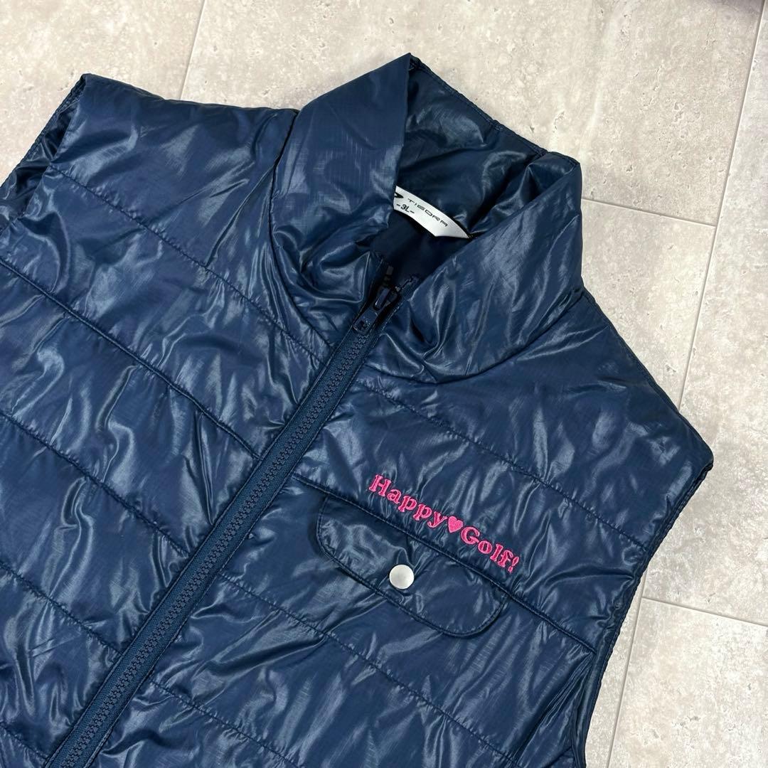 【ティゴラ】ナイロンワンピース　3Lサイズ　ブルー　フルジップ　ダブルジップ