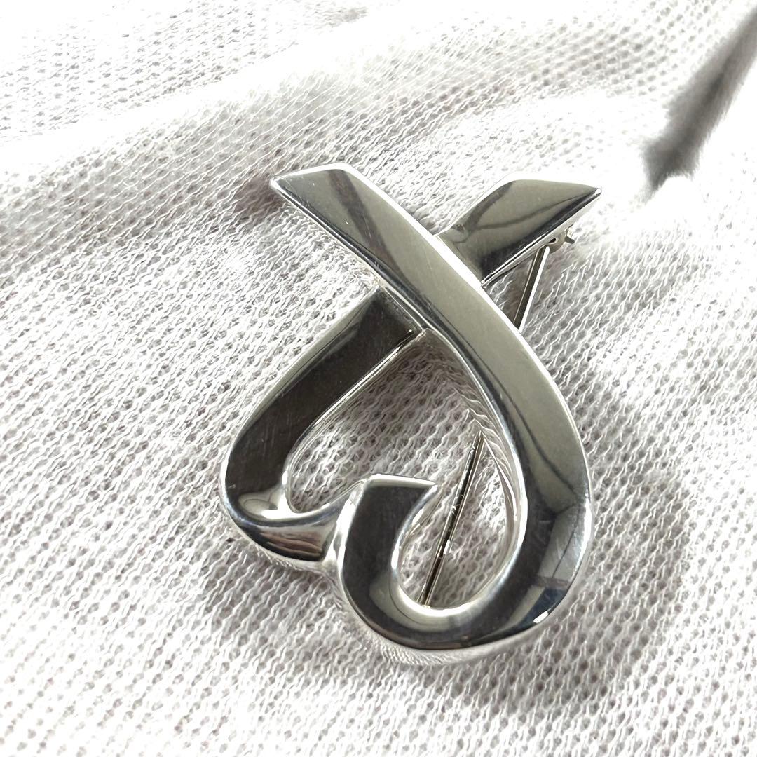 ティファニー ブローチ ラヴィングハート シルバー925 ハート ピンバッチ