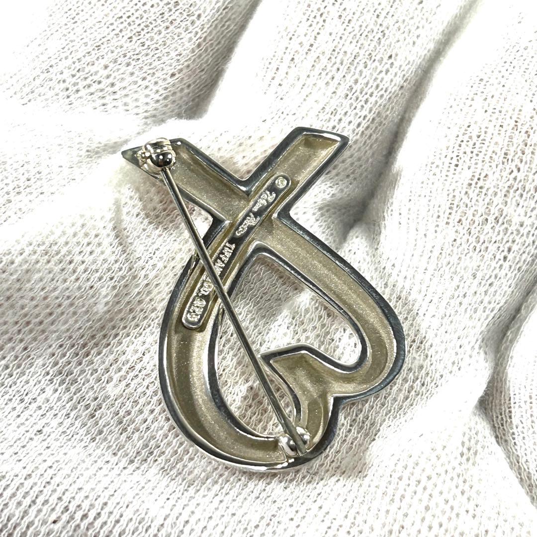 ティファニー ブローチ ラヴィングハート シルバー925 ハート ピンバッチ