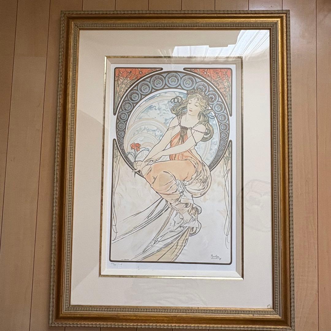 アルフォンス ミュシャ【四芸術 ペインティング (絵画)】リトグラフ
