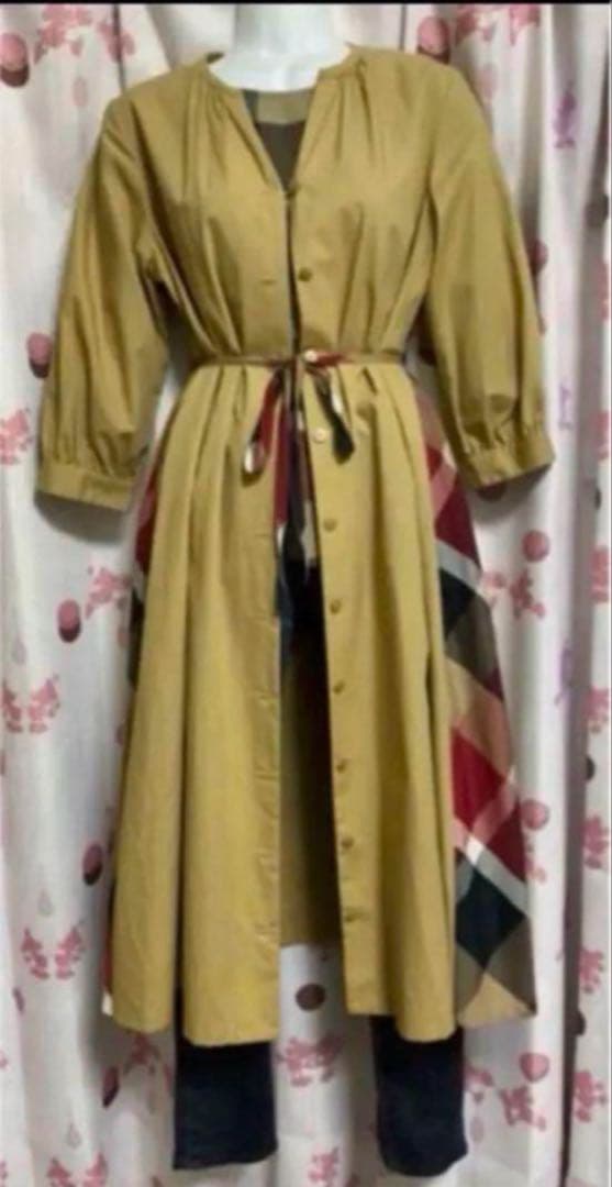 ブルーレーベルクレストブリッジ　前開きシャツワンピース 38