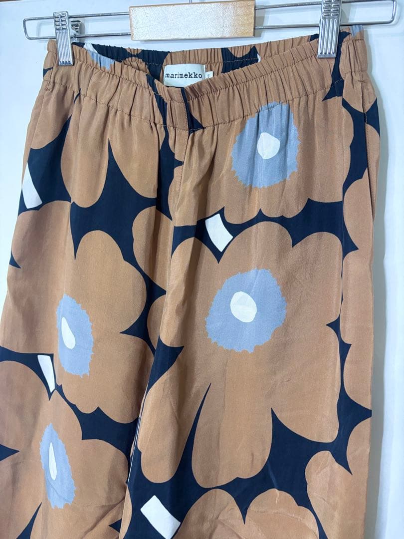 マリメッコ　marimekko ウニッコ ブラウンパンツ　xs