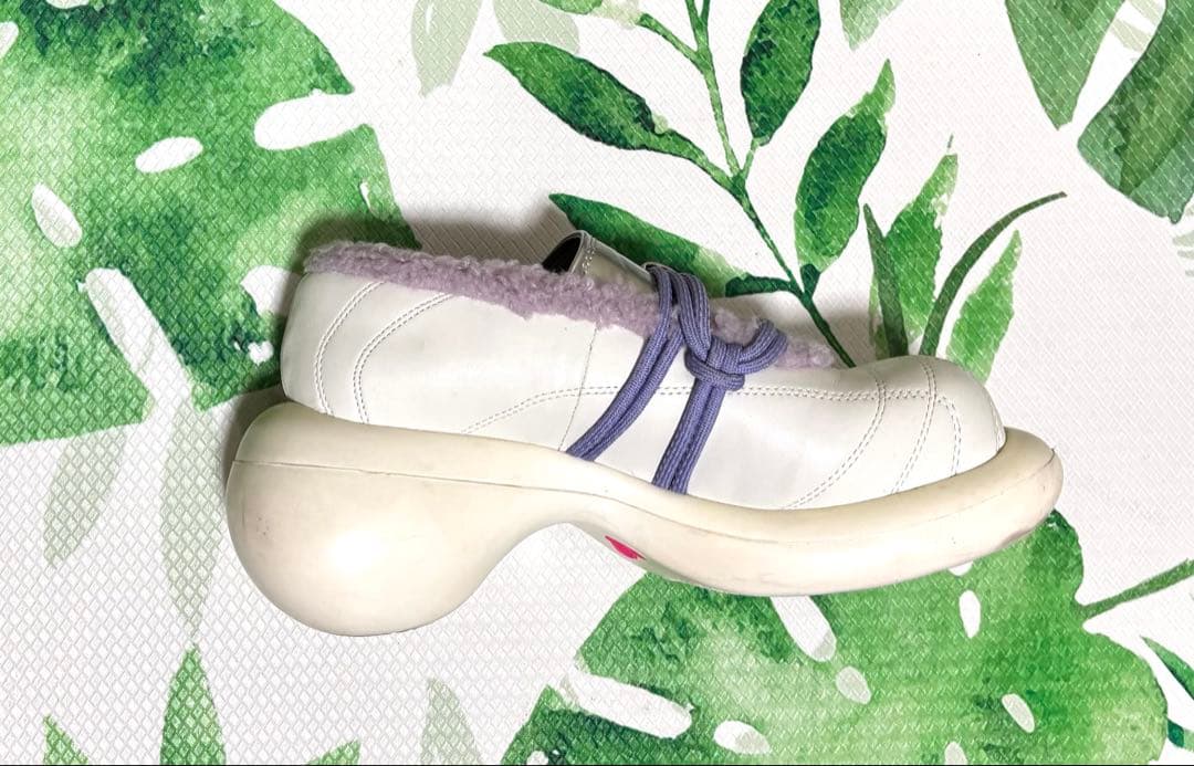 Grape 靴　シューズ　235cm　レア　白　紫　ホワイト　パープル