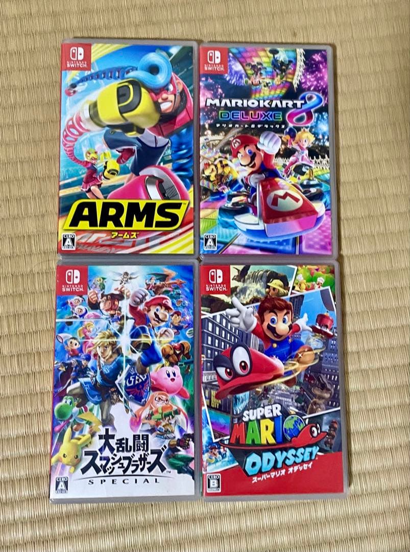 Switch スマブラ＋マリカー＋アームズ＋オデッセイ ソフト4種セット