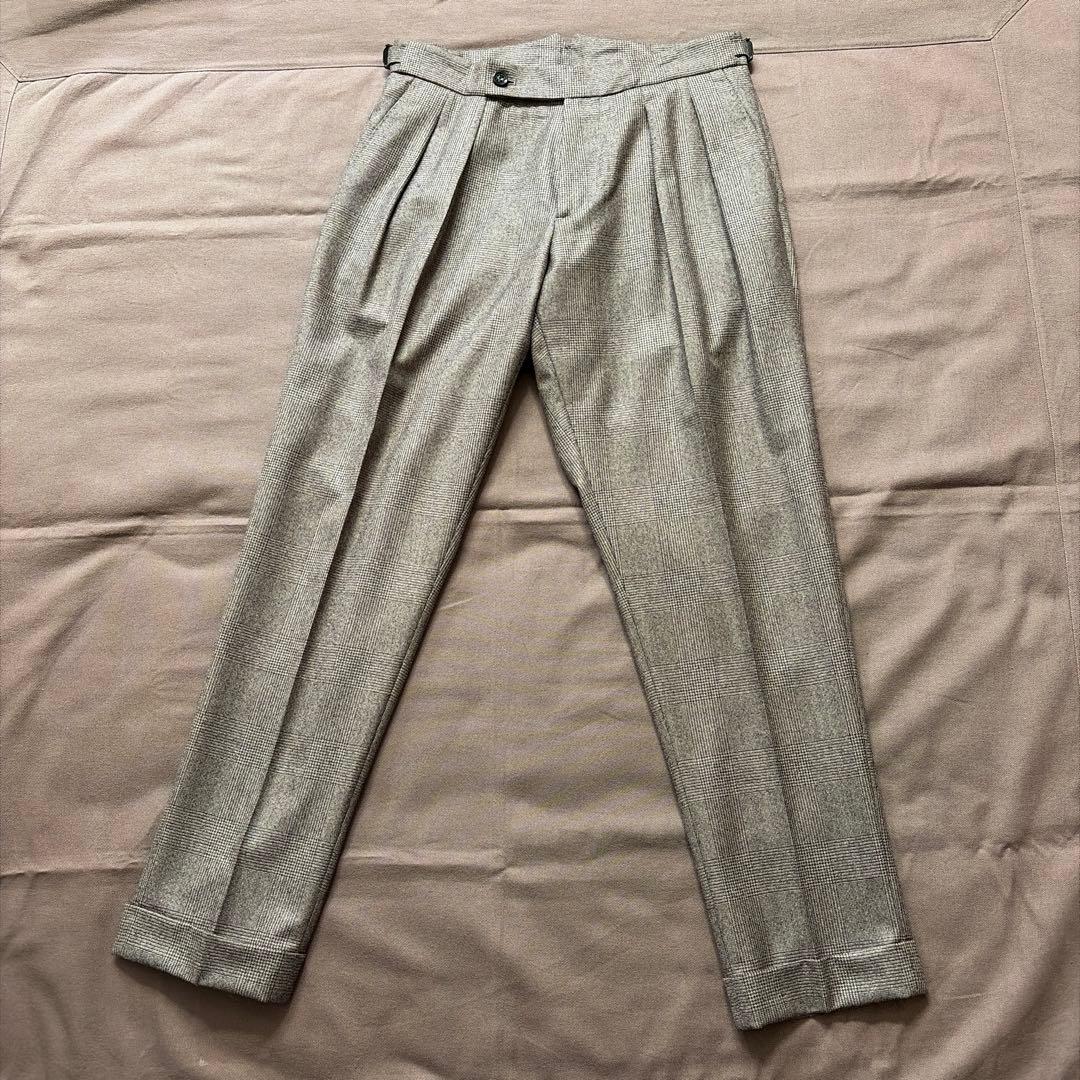 ベルウィッチ　スコッチ　グレンチェック　濃茶　ダークブラウン　44 (美品)