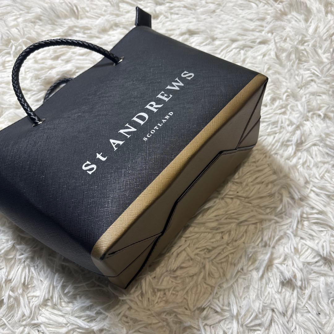 St ANDREWS ブラックトートバッグ　美品