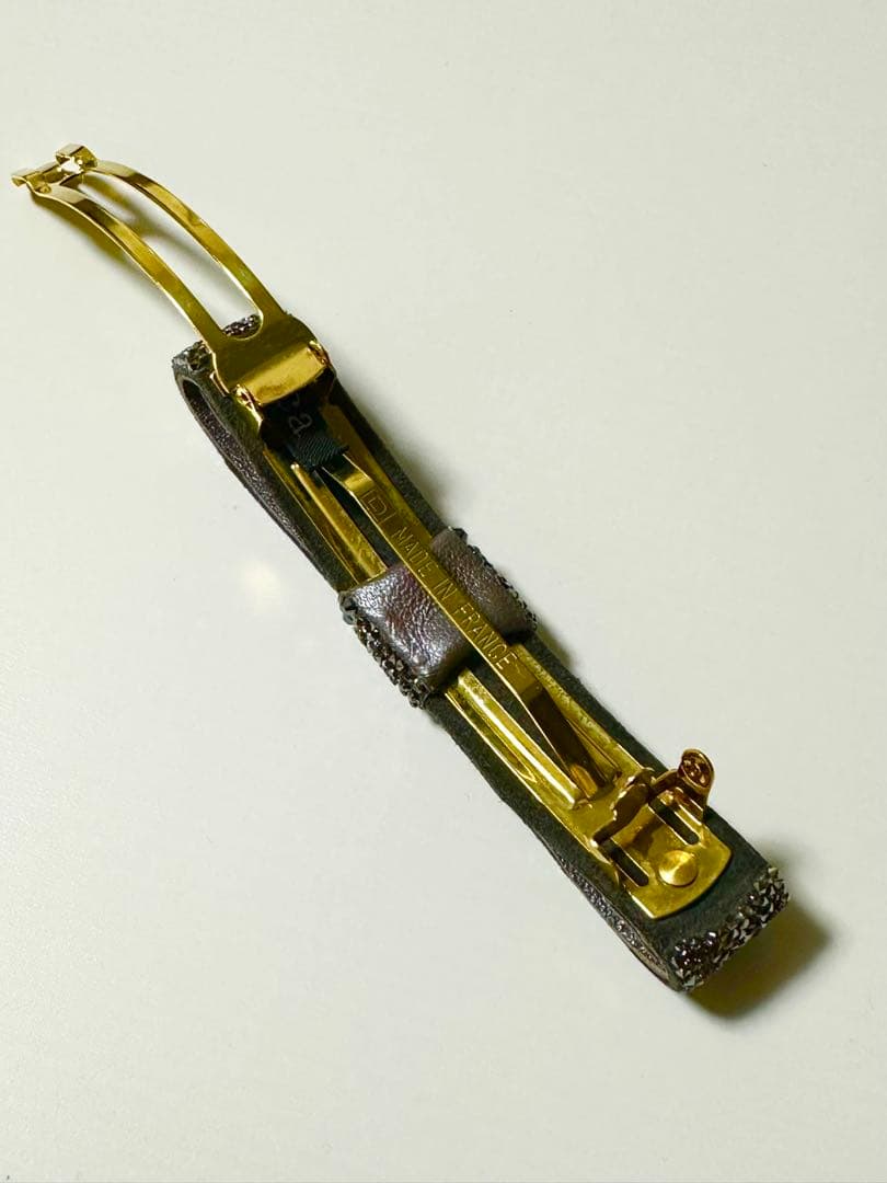 acca バレッタ（金具8㌢）　ブラック