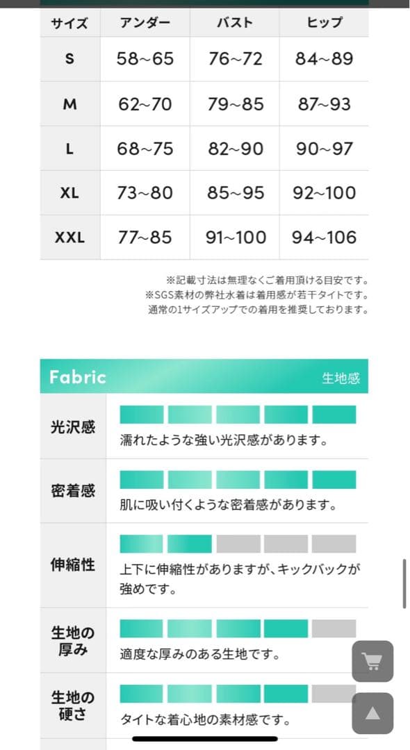 PHARFAITEスプリットバストスイムウェアFullback/SGS素材