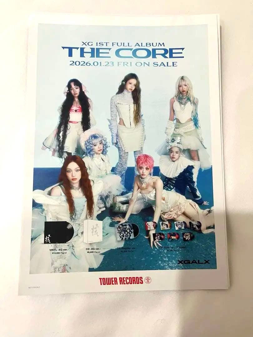 XG xg タワレコ　渋谷　特典　フライヤー　shibuya