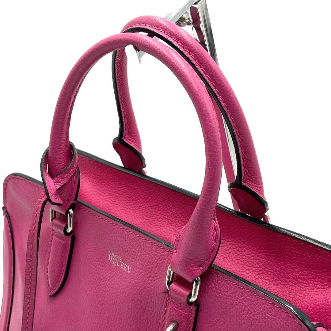 美品● アレキサンダーマックイーン ハンドバッグ スカル パドロック レザー