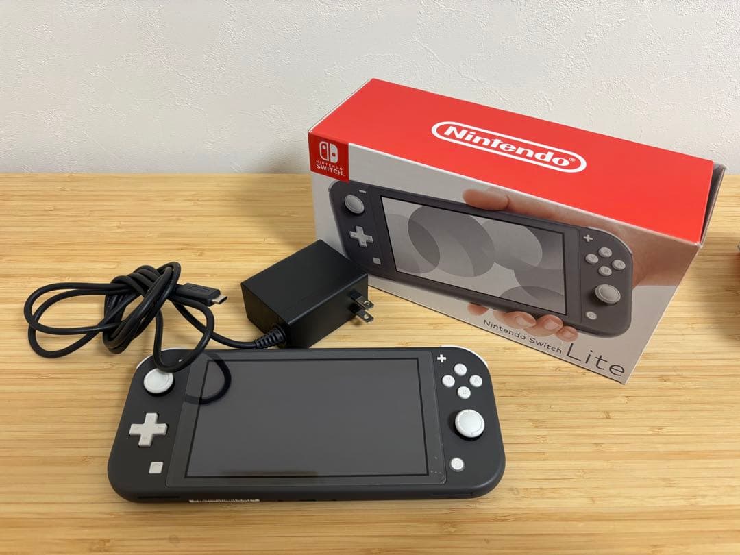 Nintendo Switch Lite グレー 本体（箱・純正充電器付き）